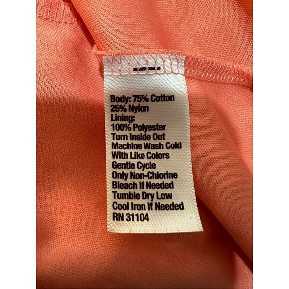 Red Camel women’s coral long bell sleeve lace dress size Medium #32-0813 - Picture 5 of 5